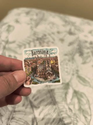 Lote 20 pegatinas de viajes y monumentos