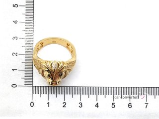 sello oro 18k con piedra con circonita