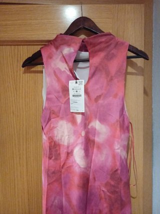 Vestido fiesta floral Zara nuevo talla M