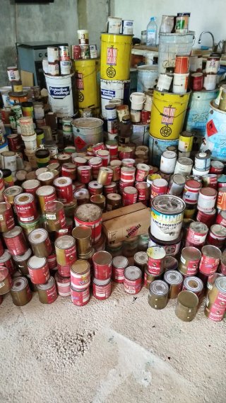 Latas de pintura Valentine y mas marcas barco