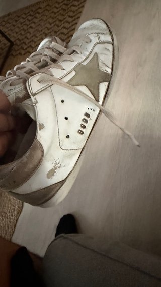 Golden Goose Mujer Talla 36 Plata/Blanco