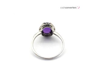 sortija oro 18k con piedra con diamante