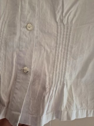 Corpiño antiguo blanco con encaje