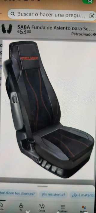 Funda de camión negra con logo
