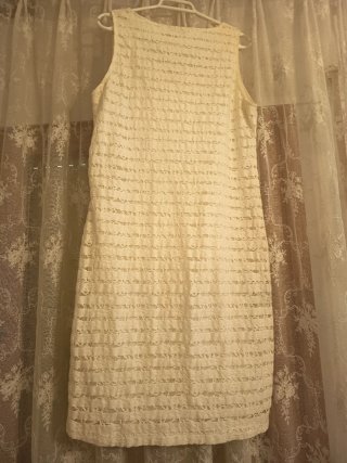 Vestido blanco de encaje verano