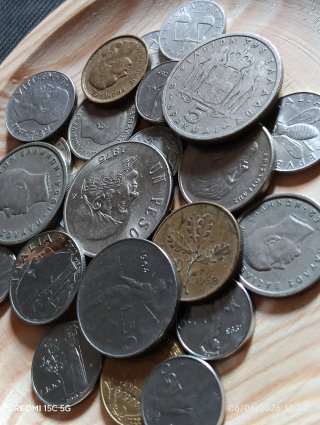 Lote monedas antiguas mixtas europeas