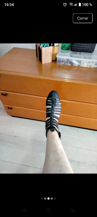 Sandalias negras gladiador
