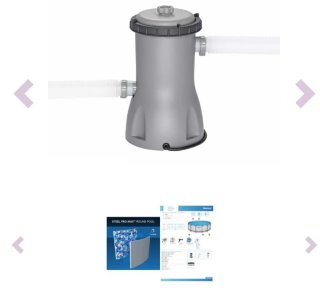Depuradora Bestway Gris/Negra