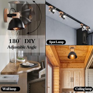 iDEGU Lámparas de Pared Vintage (2 uds)