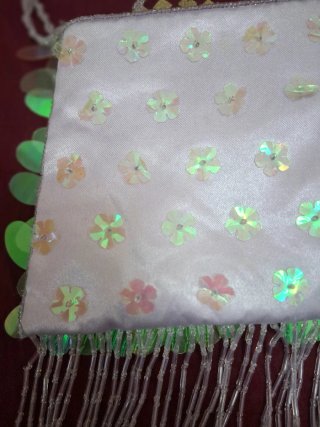 Bolso de fiesta lentejuelas y flecos