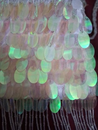 Bolso de fiesta lentejuelas y flecos