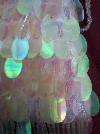 Bolso de fiesta lentejuelas y flecos