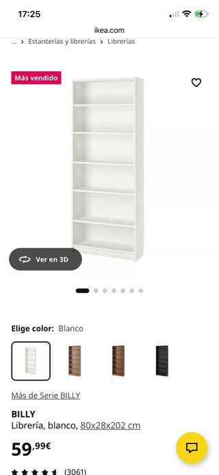 Estantería Billy Ikea Blanca