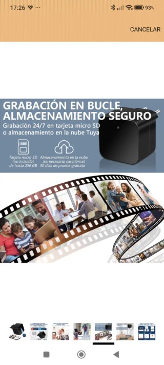 Enchufe Cámara Espía Nueva