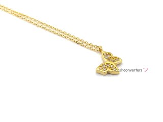 gargantilla oro 18k con circonita 22cm