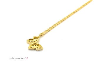 gargantilla oro 18k con circonita 22cm