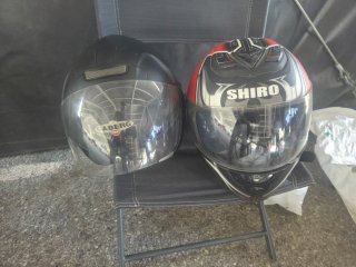 2 Cascos Moto Integrales Caberg y Shiro