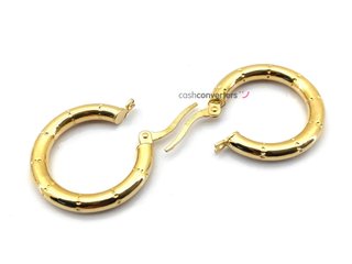argollas oro 18k