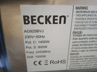 Microondas Becken Encastrable
