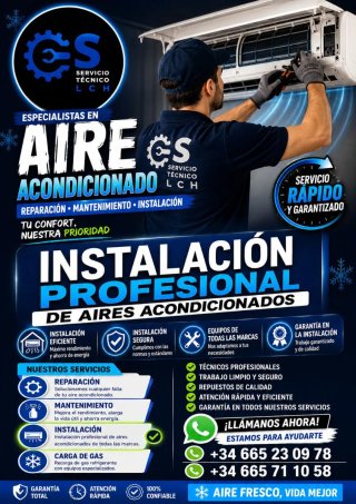 Reparacion he instalacion de aire acondicionados