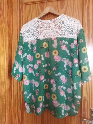 Blusa-Chaqueta floral