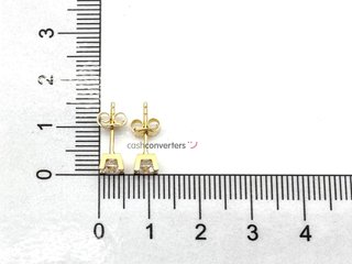 pendientes oro 18k con piedra con circonita