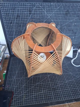 Lâmpada de design vintage 35x35x30cm
