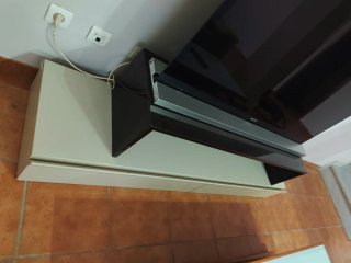 Mueble TV Beige y Negro