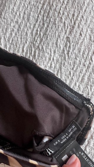 Bikini estampado cebra Zara
