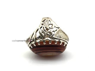 anillo plata 925mm con piedra con nacar