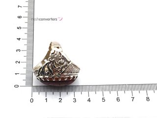 anillo plata 925mm con piedra con nacar