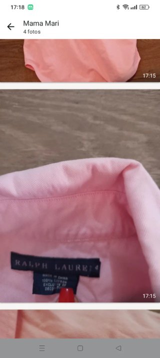 Vestido Ralph Lauren Rosa