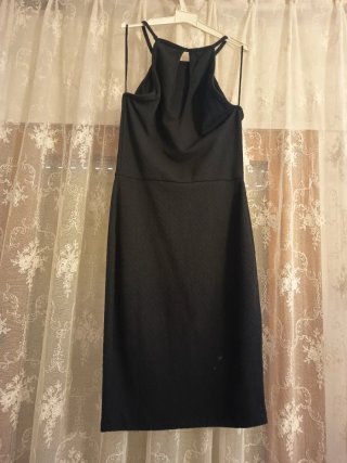 Vestido negro Bershka Talla S