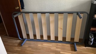 Estructura cama 90x190 metal y madera