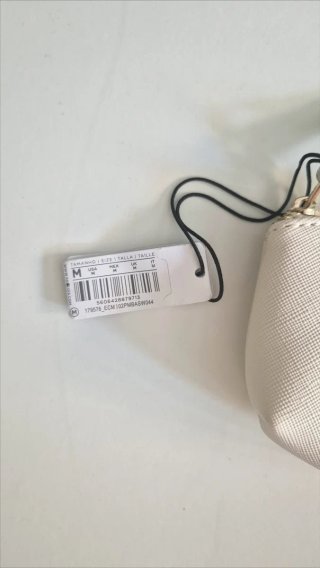 Monedero Parfois crema y dorado