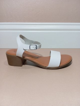 Sandali donna vera pelle bianchi nuove