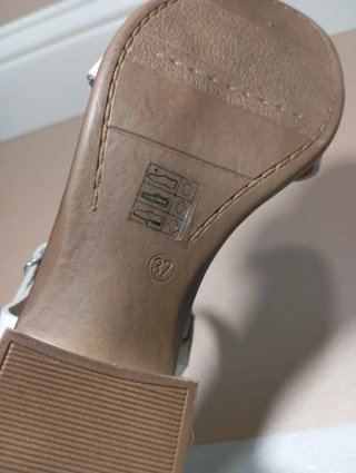 Sandali donna vera pelle bianchi nuove