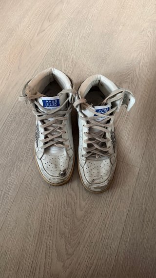 Golden Goose edicion Cayetana Plata y Blanco