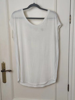 Camiseta Esprit Viscosa Talla L Blanca