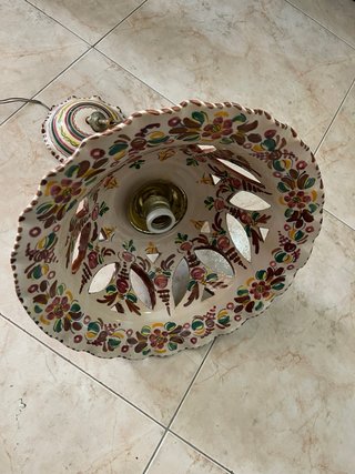 Lampada da cucina in ceramica vintage