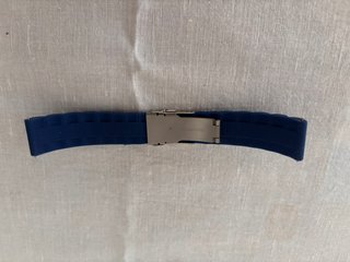 Correa de goma azul para reloj - 20mm