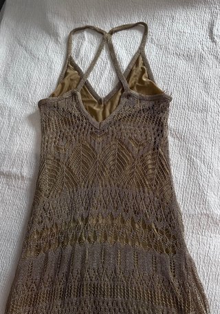 Vestido Zara dorado