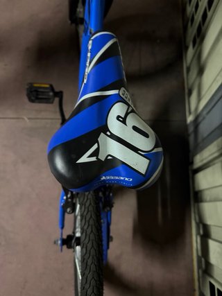 Bicicleta infantil azul 16