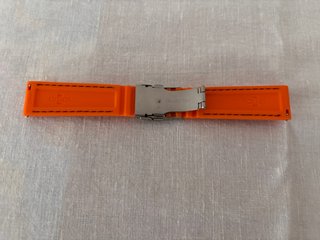 Correa de goma naranja StrapCo 20mm
