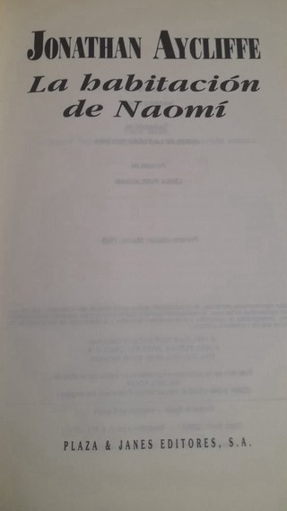 Libro La habitacion de Naomi