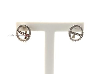 pendientes plata 925mm con circonita