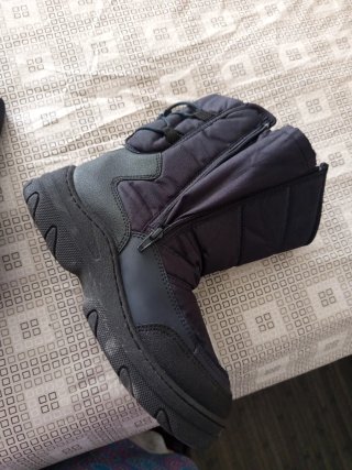 Botas de invierno negras y azul marino para hombre