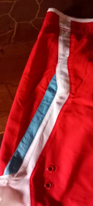 Costume da bagno uomo rosso e bianco