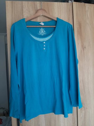 Camiseta manga larga azul