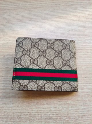 Billetera Marrón estampada